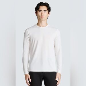 Unbound Merino Men's Long Sleeve Merino Wool White Crewneck Size Large